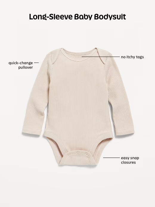 Long-Sleeve Graphic Bodysuit for Baby