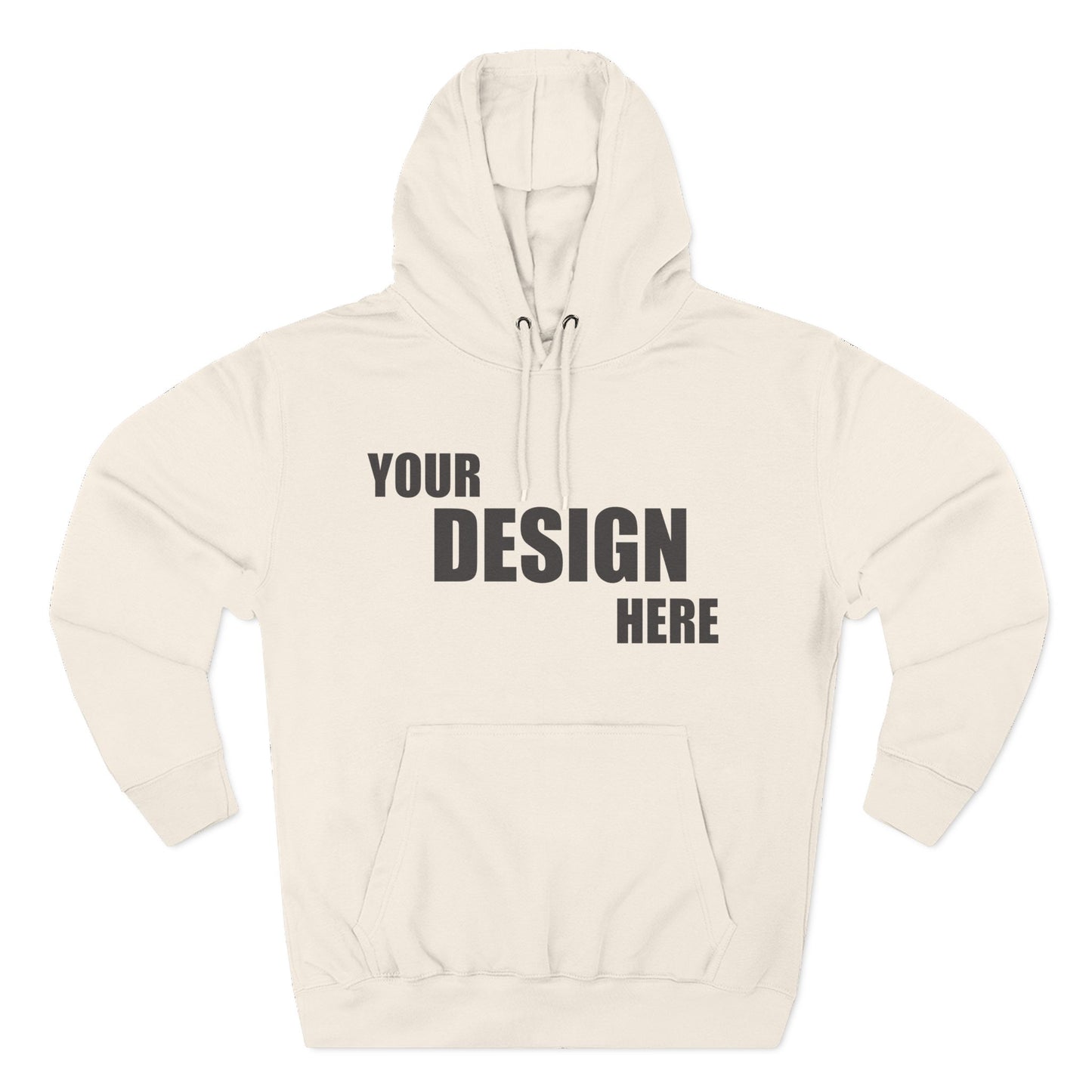 Classic Fleece Hoodie — Blank Custom Design Pullover - Relaxed Unisex