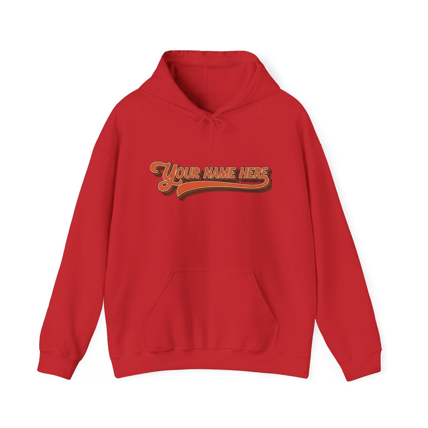 Custom Name Sweatshirt — Retro Script Front & Graffiti Back Personalized