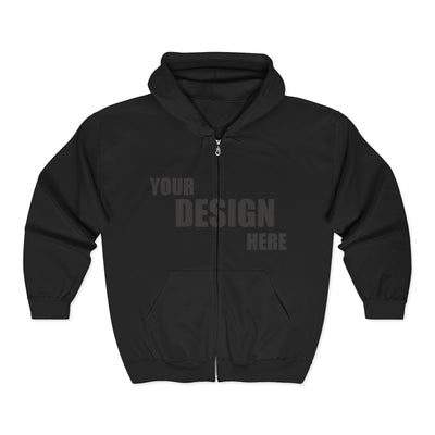 Customizable Full Zip Hoodie & Sweatshirt — Classic (Multiple Colors)