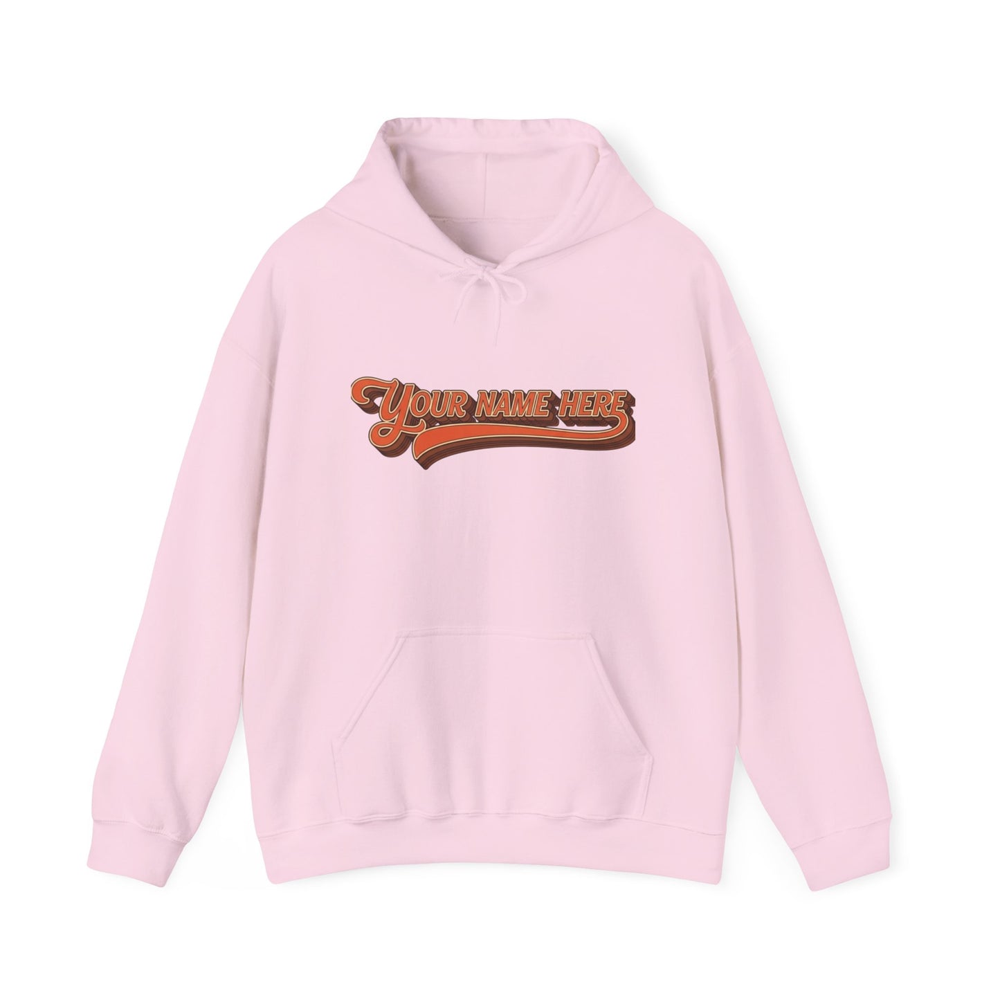 Custom Name Sweatshirt — Retro Script Front & Graffiti Back Personalized