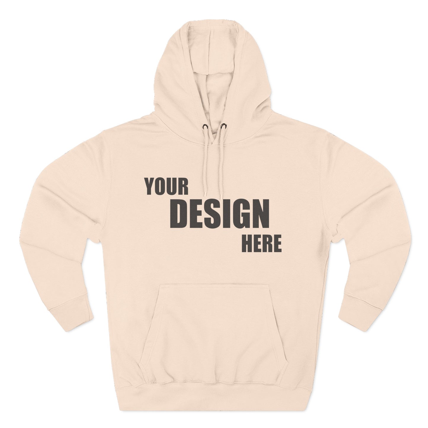 Classic Fleece Hoodie — Blank Custom Design Pullover - Relaxed Unisex