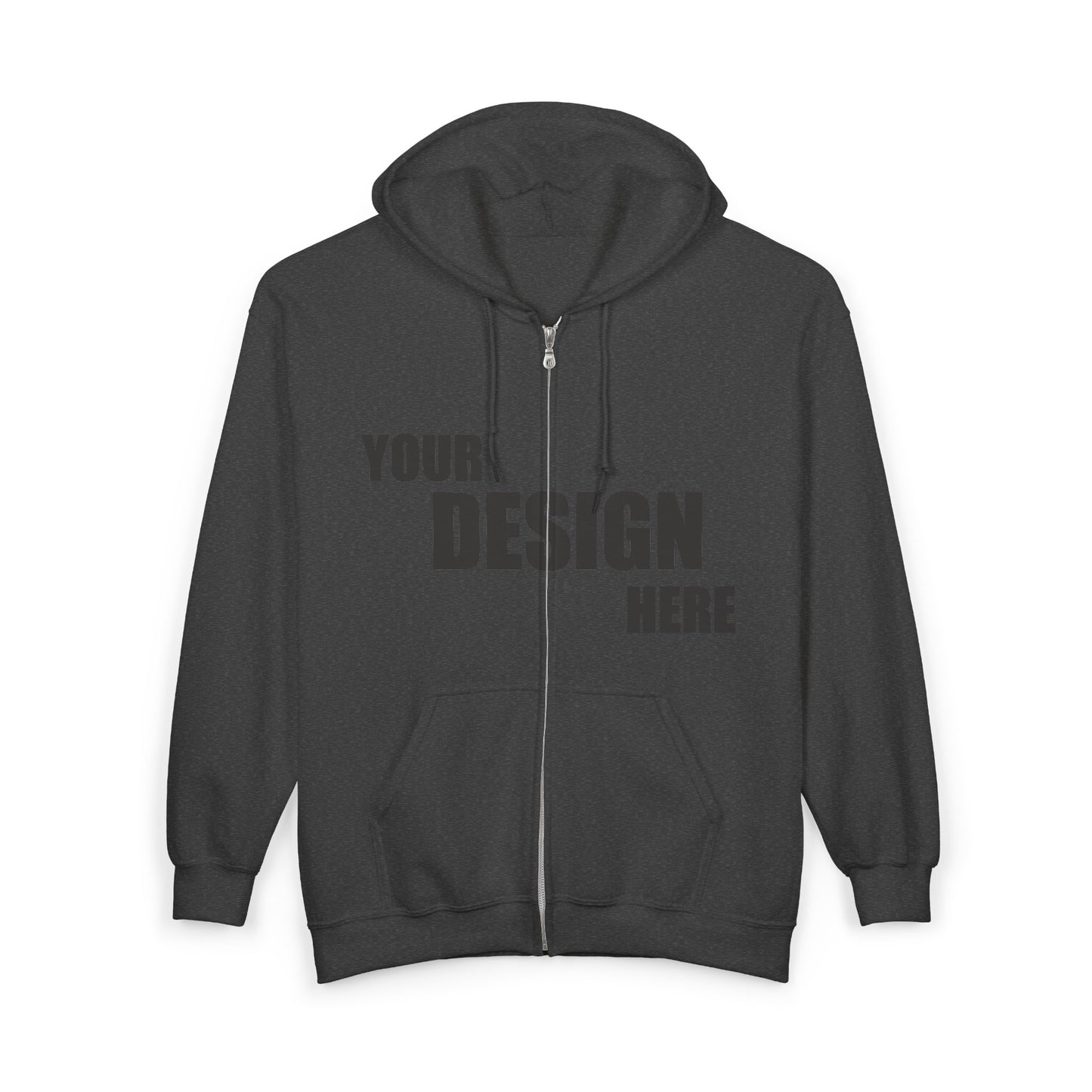Customizable Full Zip Hoodie & Sweatshirt — Classic (Multiple Colors)