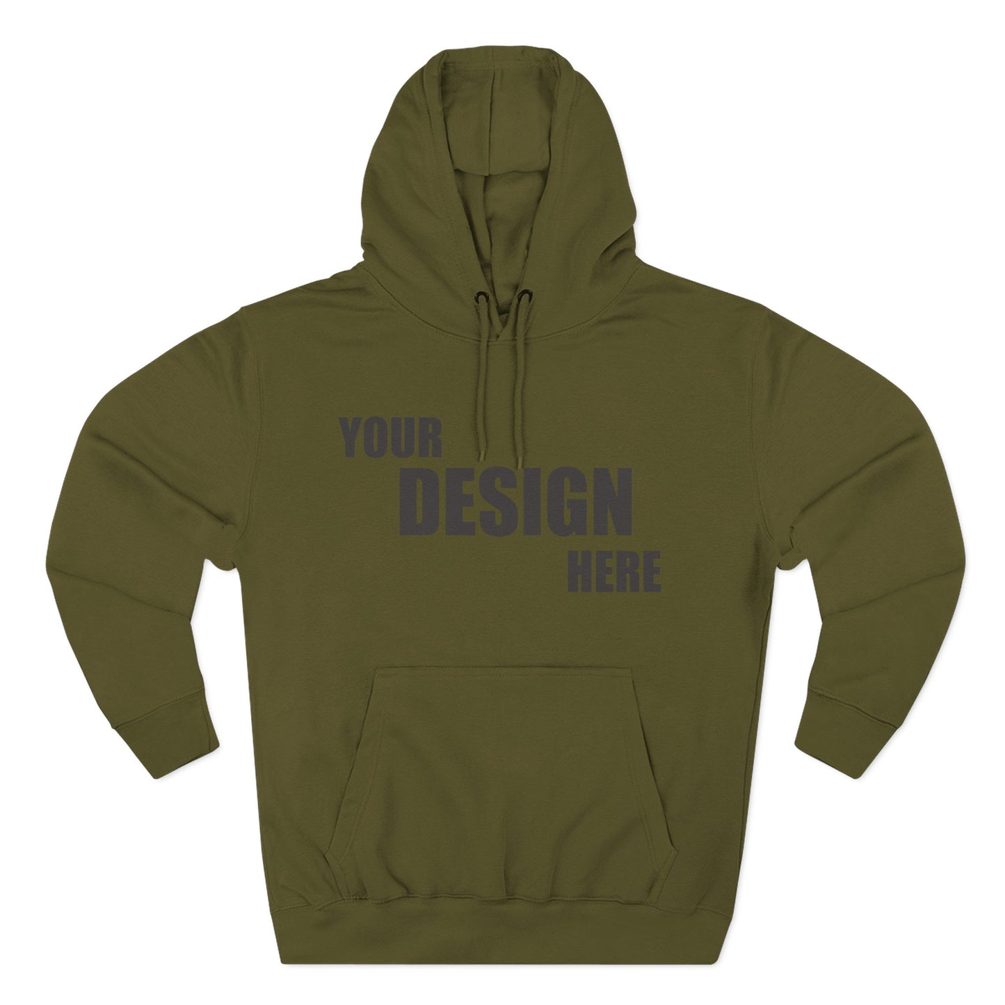Classic Fleece Hoodie — Blank Custom Design Pullover - Relaxed Unisex