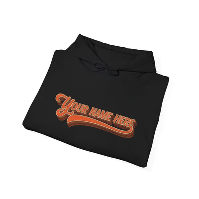Custom Name Sweatshirt — Retro Script Front & Graffiti Back Personalized