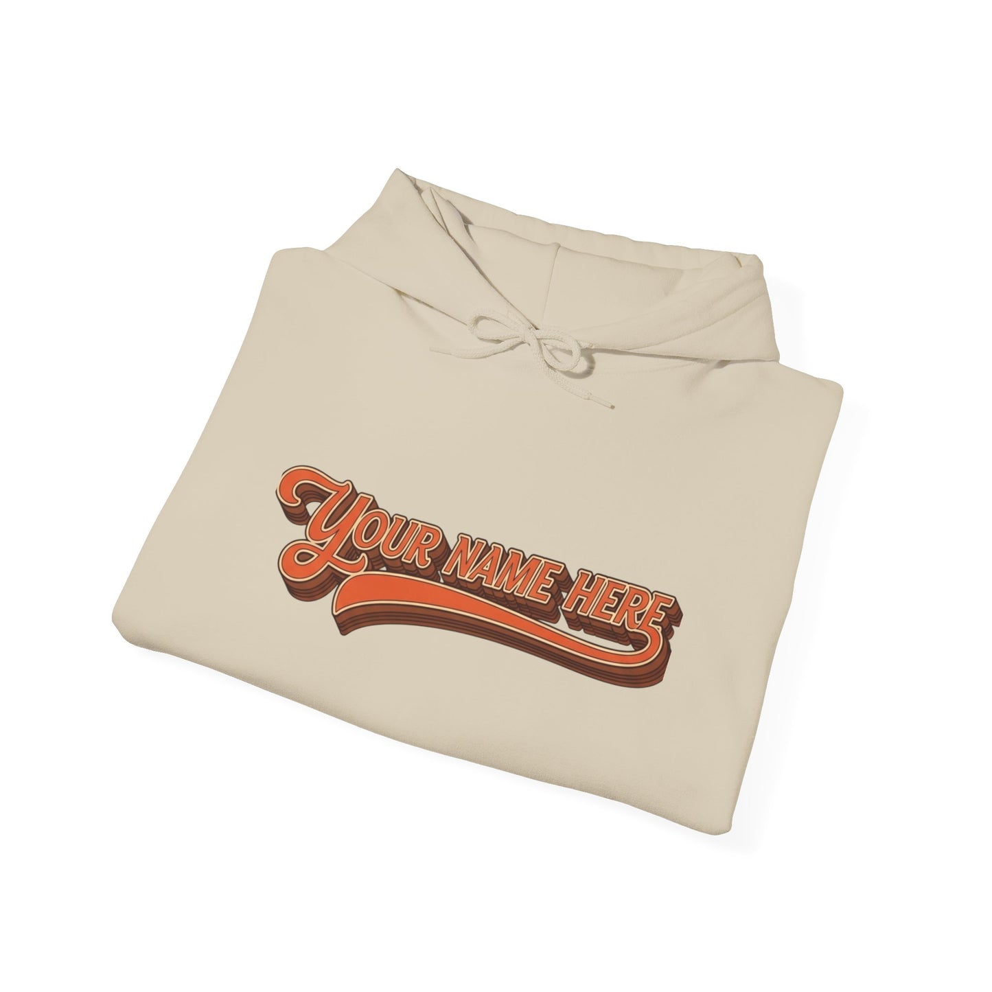 Custom Name Sweatshirt — Retro Script Front & Graffiti Back Personalized