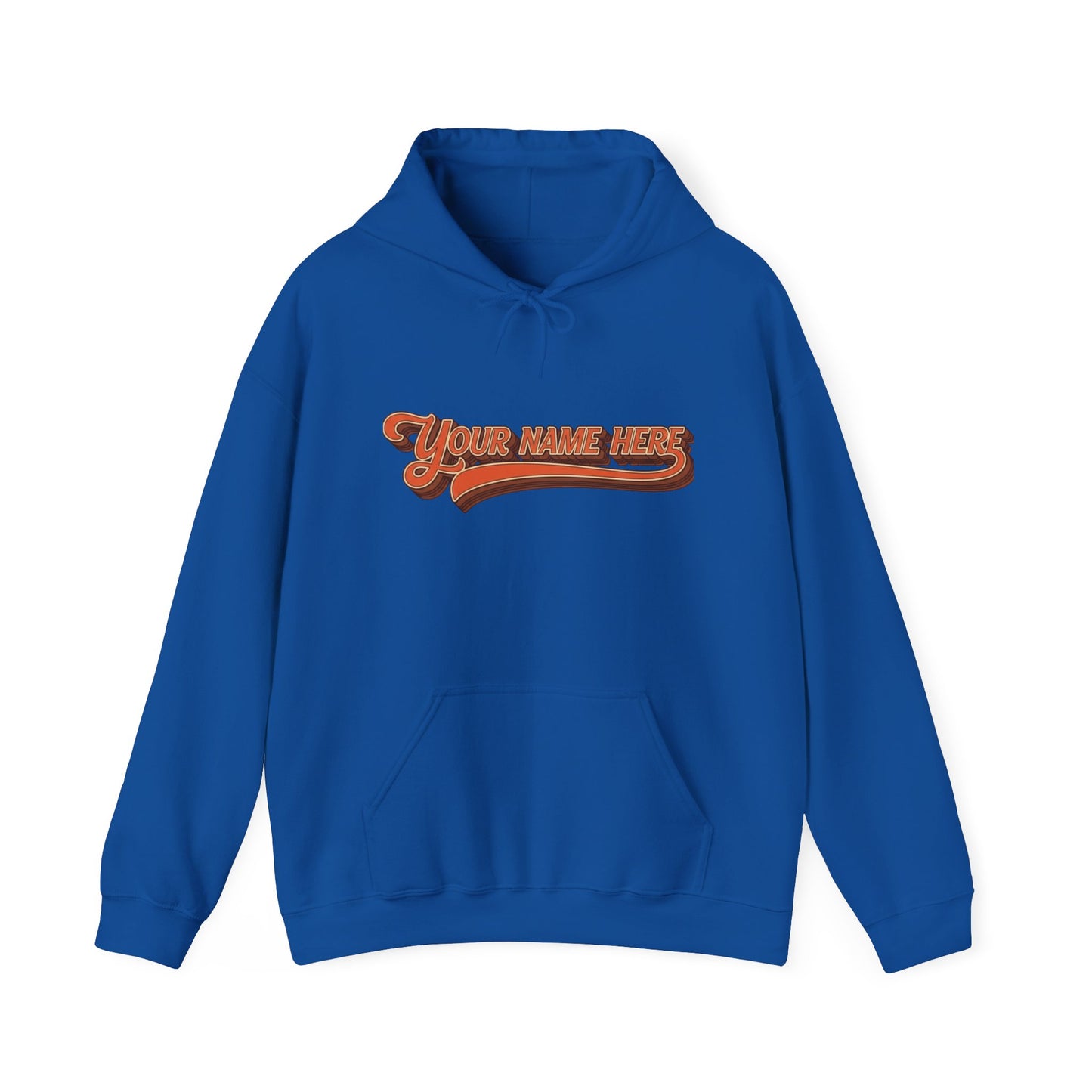 Custom Name Sweatshirt — Retro Script Front & Graffiti Back Personalized