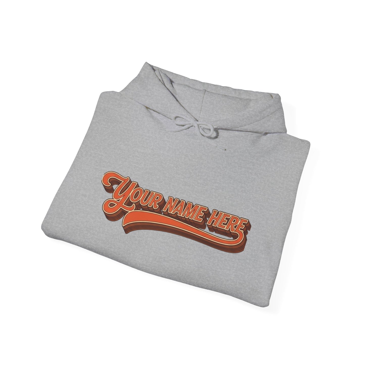 Custom Name Sweatshirt — Retro Script Front & Graffiti Back Personalized