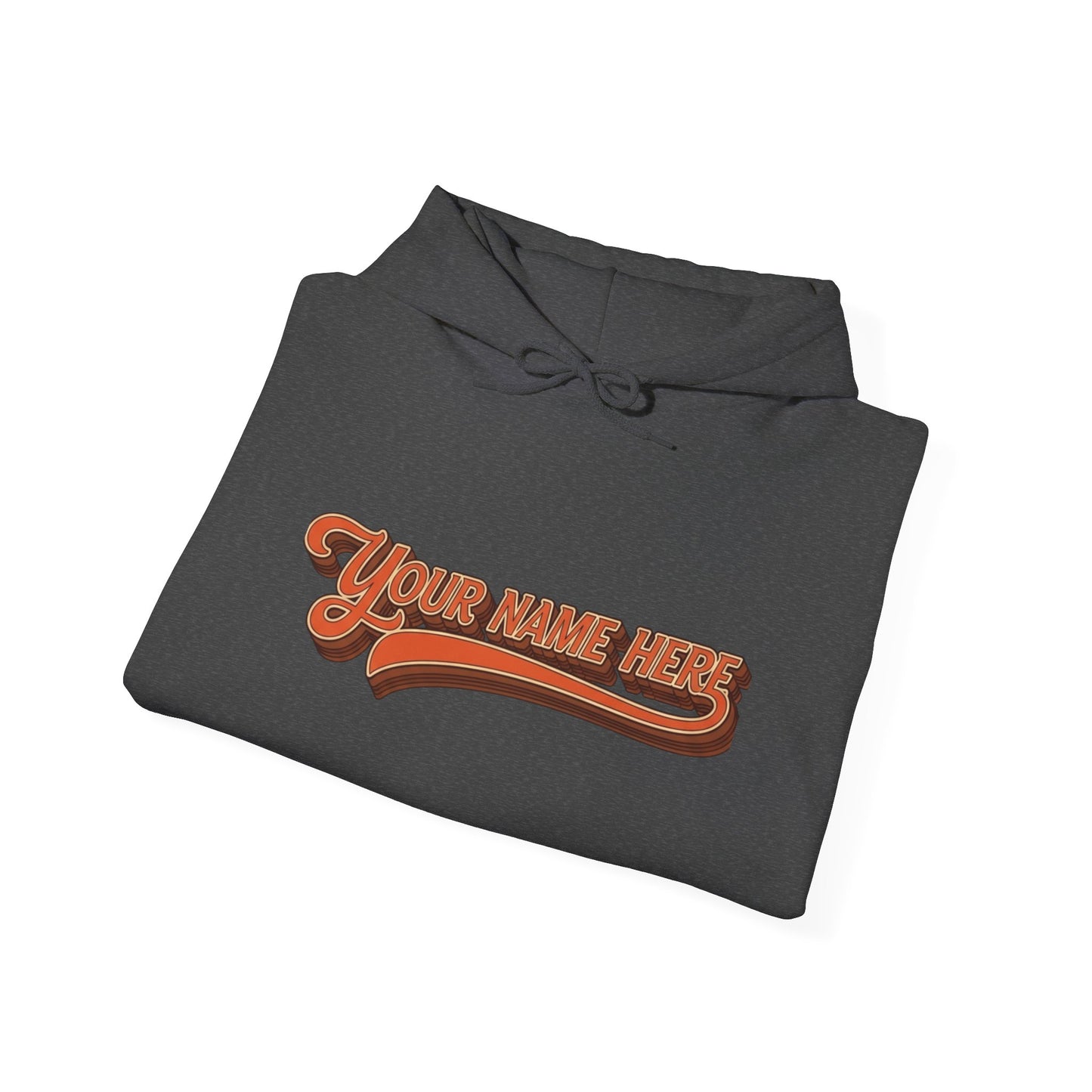 Custom Name Sweatshirt — Retro Script Front & Graffiti Back Personalized