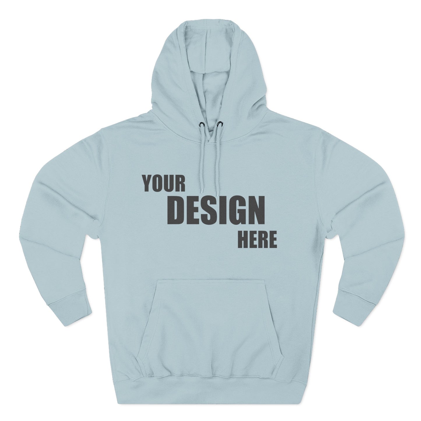 Classic Fleece Hoodie — Blank Custom Design Pullover - Relaxed Unisex