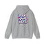 Custom Name Sweatshirt — Retro Script Front & Graffiti Back Personalized