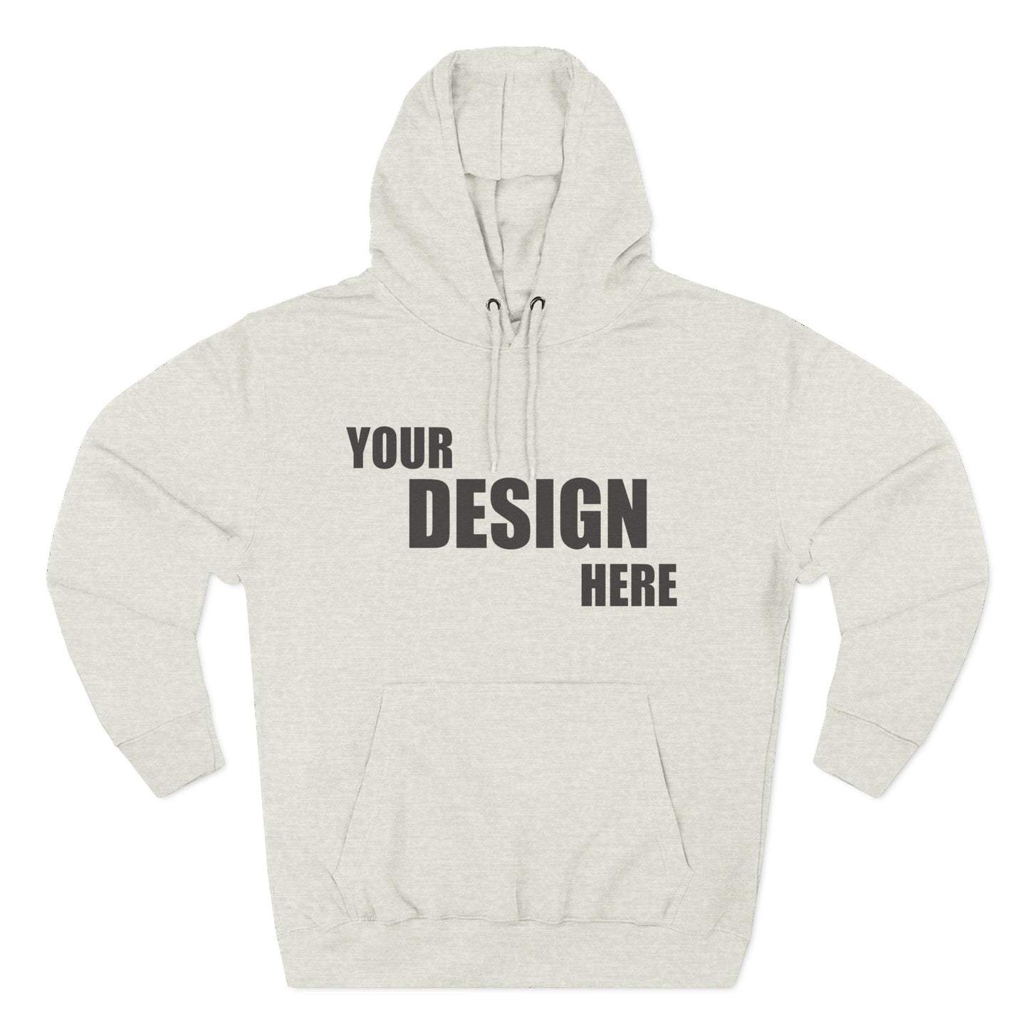 Classic Fleece Hoodie — Blank Custom Design Pullover - Relaxed Unisex