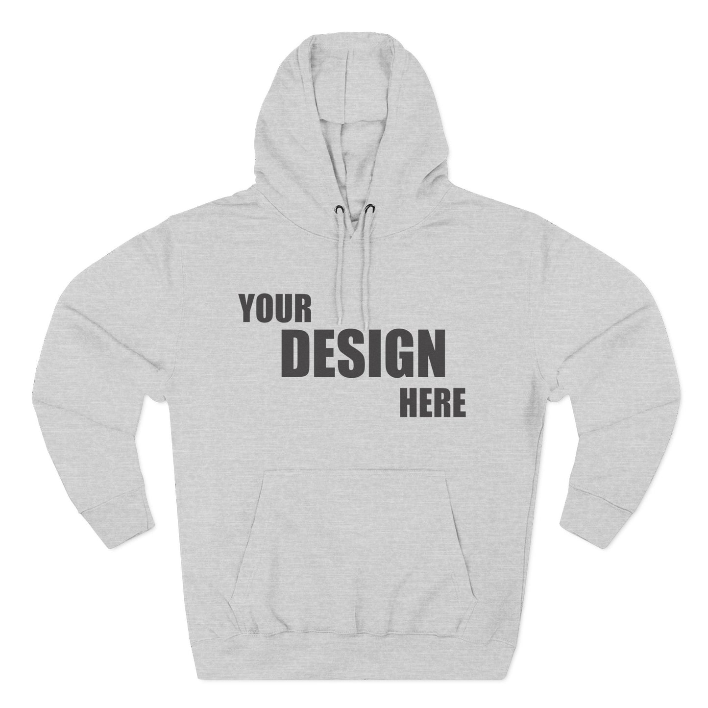 Classic Fleece Hoodie — Blank Custom Design Pullover - Relaxed Unisex