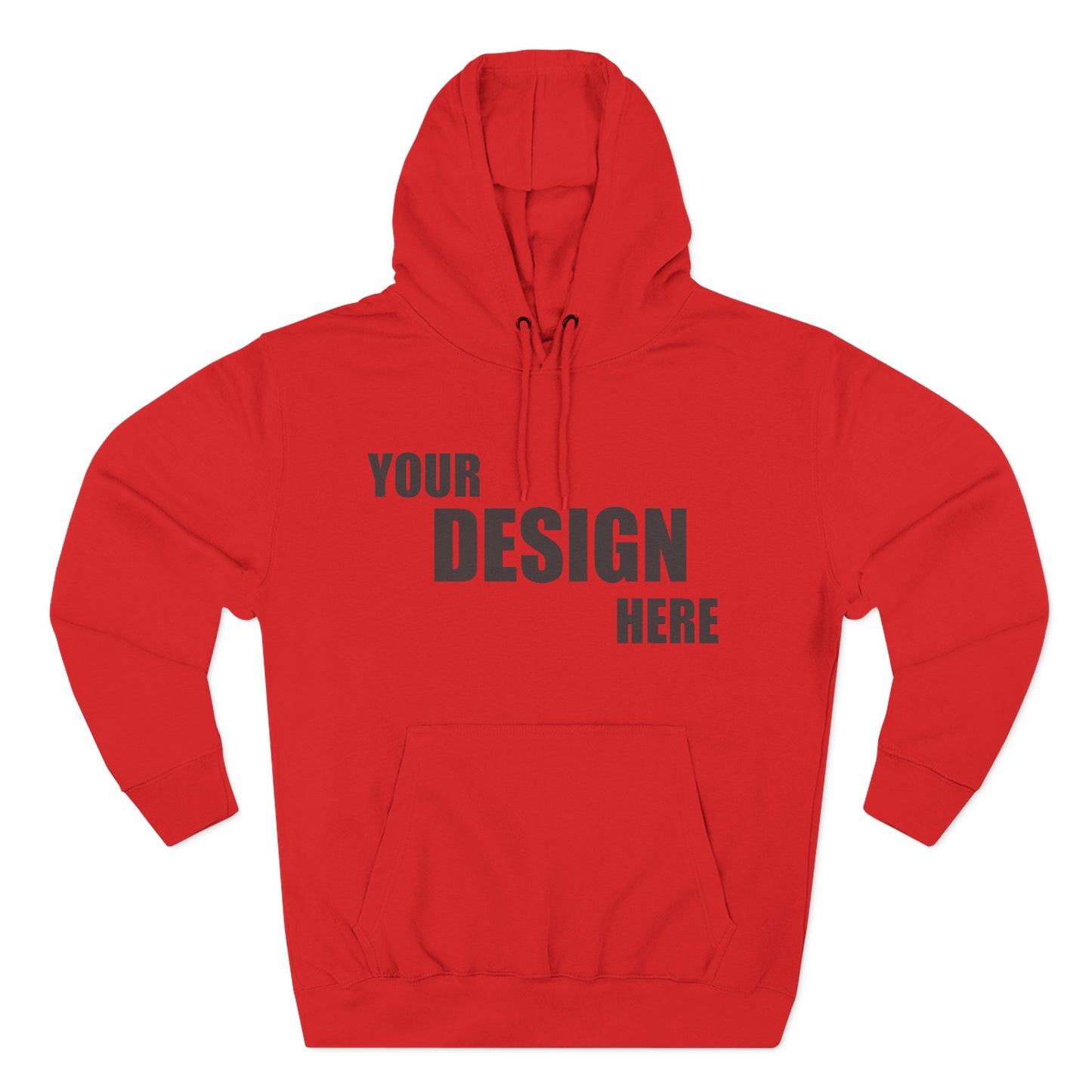 Classic Fleece Hoodie — Blank Custom Design Pullover - Relaxed Unisex