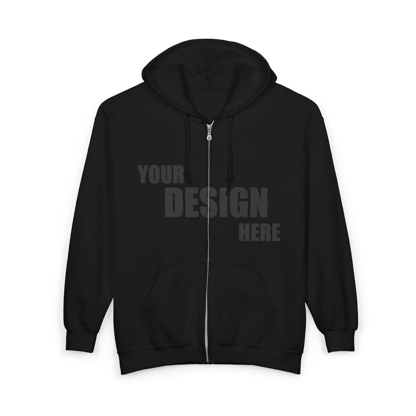 Customizable Full Zip Hoodie & Sweatshirt — Classic (Multiple Colors)