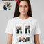 Custom Couple 3 Image T-Shirt | LOVE BIRDS
