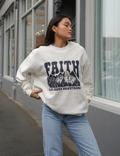 Faith Can Move Mountains Sweatshirt - Unisex