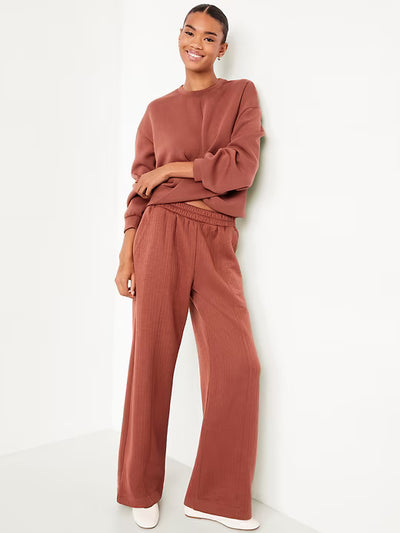 Bounce Fleece Twist-Front Top