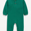 Long-Sleeve Waffle-Knit Henley One-Piece for Baby
