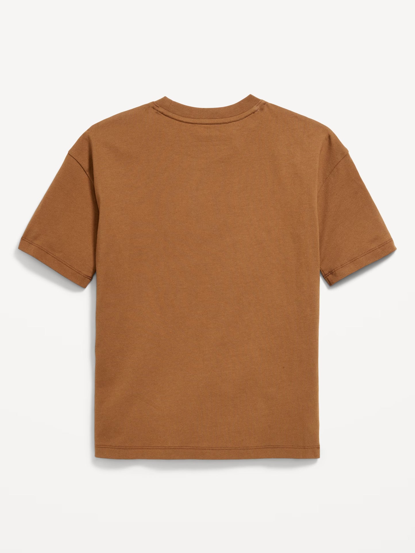 Oversized Short-Sleeve Graphic T-Shirt for Boys | Brown