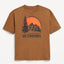 Oversized Short-Sleeve Graphic T-Shirt for Boys | Brown