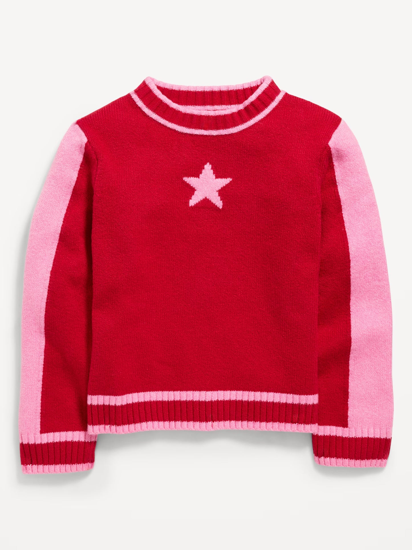 SoSoft Printed Mock-Neck Sweater for Girls