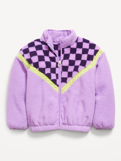 Sherpa Zip-Front Jacket for Girls