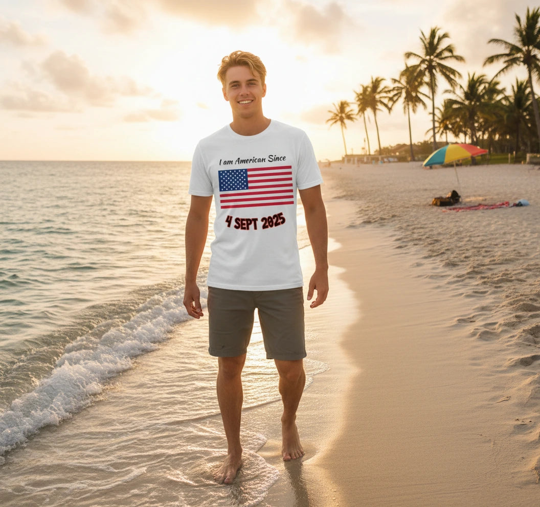 I AM AMERICAN SINCE DATE | LOVE AMERICA T-Shirt