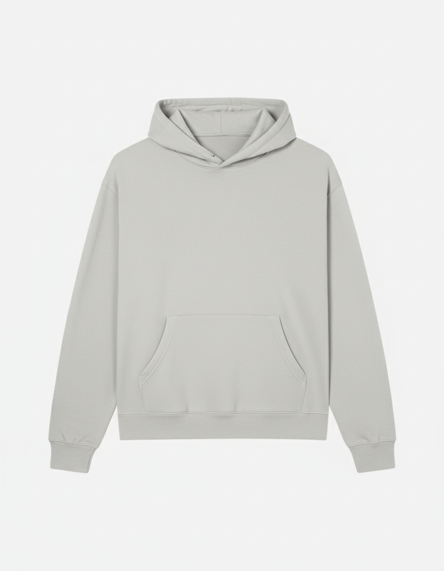Oatmeal Heather Plain Hoodie - Unisex