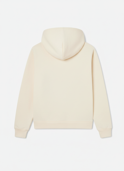 Ivory / Cream Plain Hoodie - Unisex