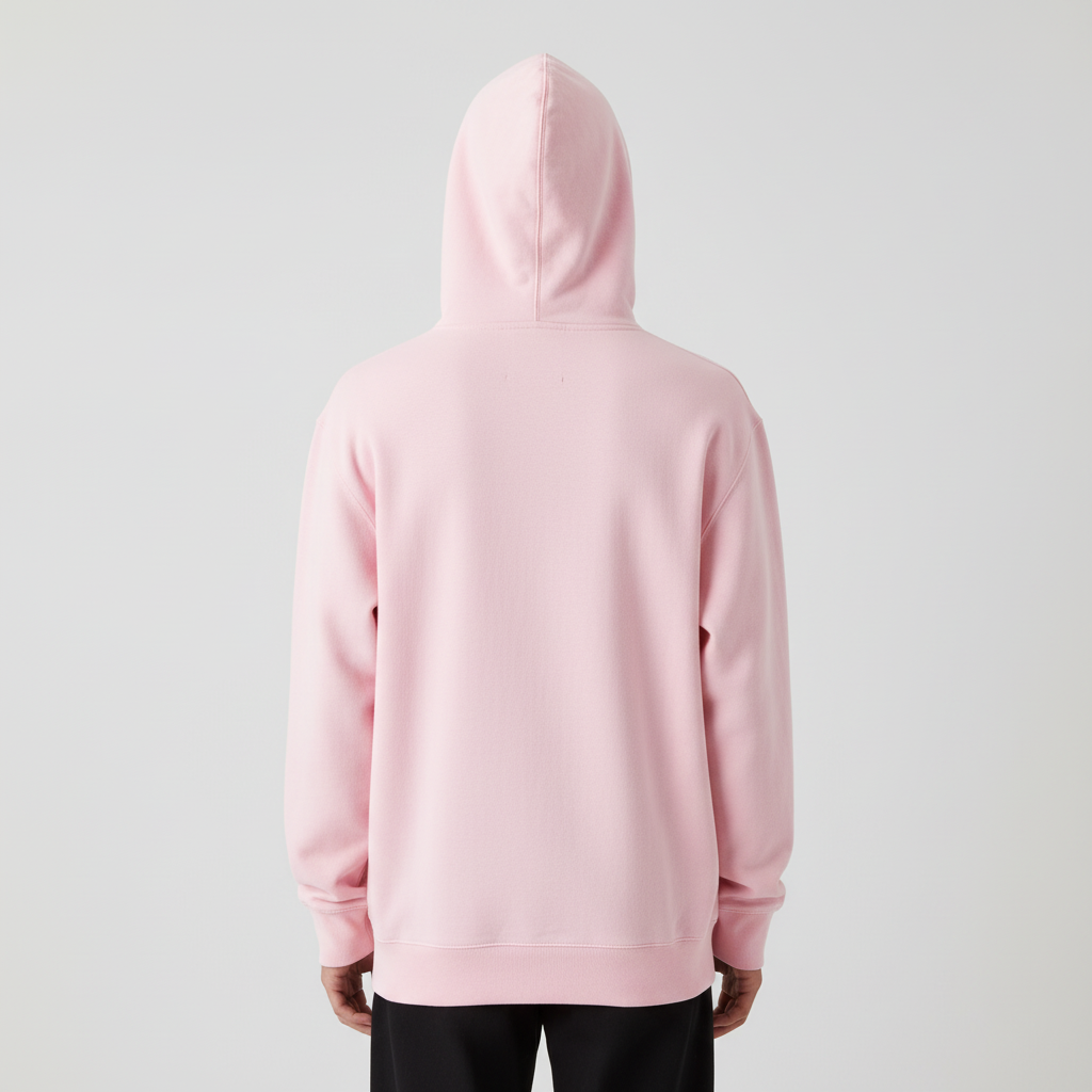 Plain Baby Pink Plain Hoodie - Unisex