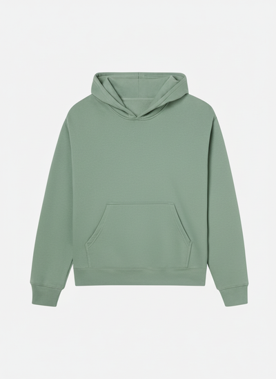 Sage Green Plain Hoodie - Unisex