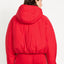 Water-Resistant Bubble-Hem Hooded Puffer Jacket
