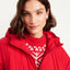 Water-Resistant Bubble-Hem Hooded Puffer Jacket