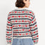 Loose Crew-Neck Wool-Blend Cropped Sweater