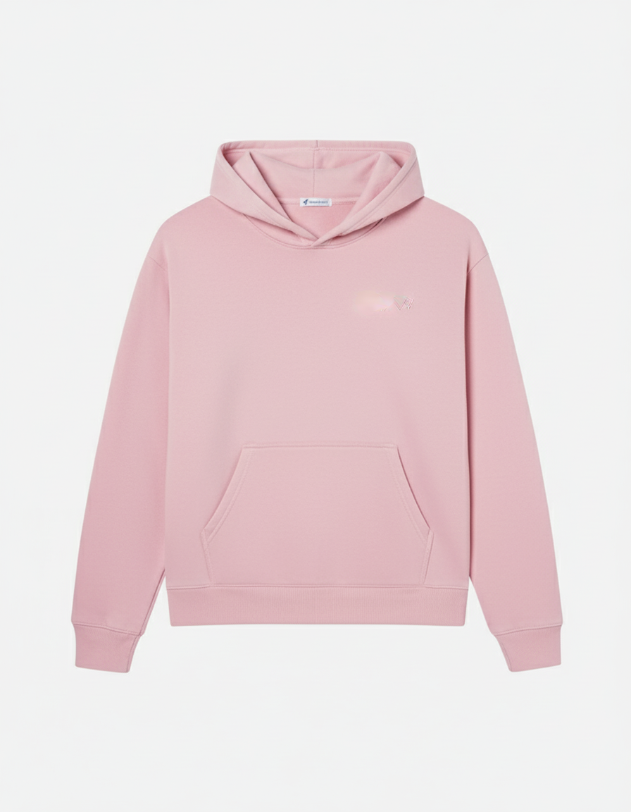 Plain Baby Pink Plain Hoodie - Unisex